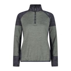 Bluza damska turystyczna CMP 34G2266. Zielone bluzy bez kaptura damskie CMP, l, z materiału. Za 272.25 zł.