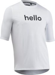 Koszulka rowerowa NORTHWAVE Bomb Hello Goodbye Jersey S/s biała. Białe t-shirty sportowe męskie Northwave, l, z jersey, bez ramiączek, rowerowe. Za 279.65 zł.
