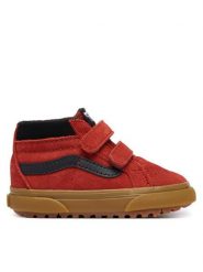 Vans Sneakersy Sk8-Mid Reissue V Insulat VN000Z9FBRD1 Bordowy. Czerwone trampki i tenisówki chłopięce Vans, bez wzorów, ze skóry, bez zapięcia. Za 259.99 zł.