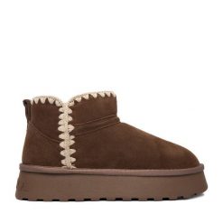 Śniegowce Badura. Brązowe śniegowce damskie Badura. Za 209.99 zł.