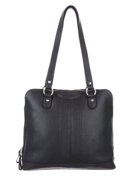 Betty Barclay Skórzana torebka w kolorze czarnym - 32,5 x 28,5 x 8 cm rozmiar: onesize. Czarne torebki klasyczne damskie Betty Barclay, bez wzorów, z materiału, bez dodatków. Za 317.62 zł.