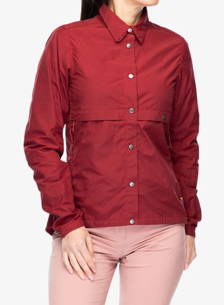 Kurtka rowerowa damska Fjallraven/Specialized Rider's Wind Jacket. Czerwone kurtki damskie Fjällräven, m, bez wzorów, bez kaptura. Za 582.99 zł.