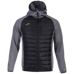 Kurtka bluza sportowa męska Berna III Softshell Hoodie. Czarne bluzy bez kaptura męskie Joma, bez wzorów, z poliesteru, sportowe, bez kołnierzyka, bez ramiączek. Za 179.99 zł.