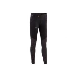 Legginsy do biegania damskie. Szare legginsy damskie KALENJI, l, bez wzorów, z elastanu. Za 99.99 zł.