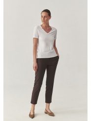 TATUUM Koszulka w kolorze białym rozmiar: XS. Białe bluzki damskie Tatuum, xs, bez wzorów, bez kołnierzyka, bez ramiączek. Za 83.03 zł.