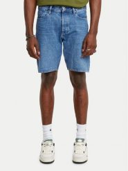 G-Star Raw Szorty jeansowe Dakota D24411-D436 Niebieski Slim Fit. Niebieskie szorty męskie G-Star, z jeansu, bez kołnierzyka. Za 559.99 zł.
