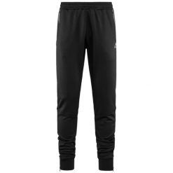 Spodnie do biegania Kappa Kouros. Czarne spodnie sportowe męskie Kappa, z dresówki. Za 225.50 zł.