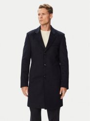 BOSS Płaszcz wełniany H-Hyde-264 50571557 Granatowy Slim Fit. Niebieskie płaszcze męskie Boss, na zimę, m, bez wzorów, z wełny. Za 2,399.00 zł.