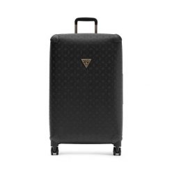 Walizka duża Guess. Czarne walizki Guess, z aplikacjami, duże. Za 539.99 zł.