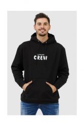 BALENCIAGA Czarna bluza męska z kapturem i logo. Czarne bluzy z kapturem męskie Balenciaga, m, prążkowane. W wyprzedaży za 1,299.99 zł.