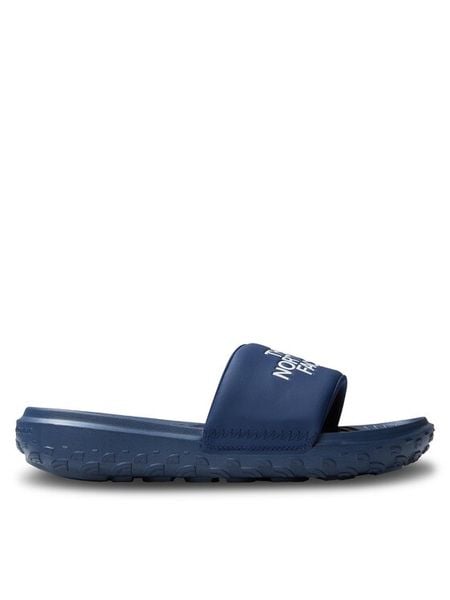 The North Face Klapki M Never Stop Cush Slide NF0A8A909F41 Granatowy. Niebieskie klapki i japonki męskie The North Face, z syntetyku. Za 199.99 zł.