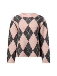 EDITED sweter z dzianiny z zawartością wełny i alpaki - Harriet Jumper Kobiety Sztuczne włókno szary|różowy, 38. Czerwone swetry klasyczne damskie Edited, z dzianiny, bez kołnierzyka. Za 179.95 zł.