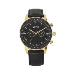 Zegarek Zemge Zegarek męski z kolekcji CLASSIC Czarny/Złoty ZC1004 uniwersalny. Czarne zegarki męskie ZEMGE, złote. Za 332.10 zł.