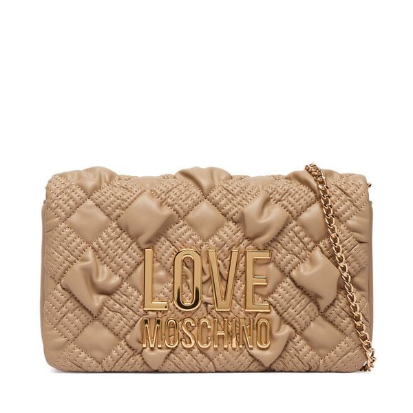Torebka LOVE MOSCHINO. Brązowe torebki klasyczne damskie Love Moschino, bez wzorów, wizytowe, bez kołnierzyka, bez ramiączek. Za 839.99 zł.