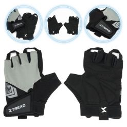 Rękawiczki na siłownie XTREXO GG1. Szare rękawiczki damskie XTREXO, bez wzorów. Za 69.99 zł.