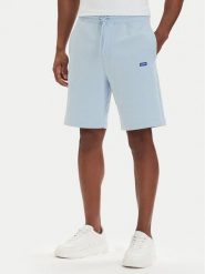 HUGO Szorty sportowe Nasensio 50522364 Niebieski jasny Regular Fit. Niebieskie szorty męskie Hugo, bez wzorów, z bawełny, sportowe. Za 349.99 zł.