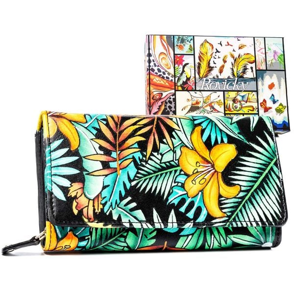 Portfel męski Rovicky R-N22-ART print 20. Portfele męskie ROVICKY, bez wzorów, ze skóry. Za 119.99 zł.
