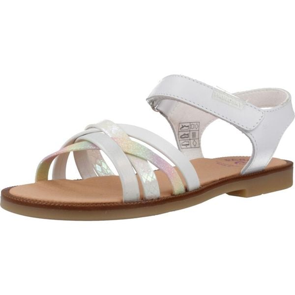 Sandały PABLOSKY 451200P Biały. Białe obuwie trekkingowe damskie Pablosky, ze skóry, bez zapięcia. Za 205.99 zł.