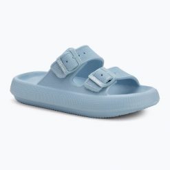 Klapki damskie Ellesse Karly. Niebieskie klapki damskie Ellesse, bez wzorów, bez obcasa. Za 99.99 zł.