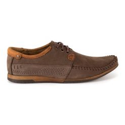 KOMODO Buty Męskie skórzane mokasyny 875 brązowe. Brązowe mokasyny męskie . Za 377.80 zł.