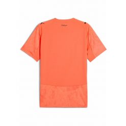 Męska koszulka KIDSUPER × MANCHESTER CITY PUMA Neon Sun Black Orange. Brązowe t-shirty sportowe męskie Puma, m, bez ramiączek, do piłki nożnej. Za 439.00 zł.