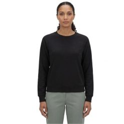 Bluza dresowa sportowa damska Skechluxe Elevate Crewneck. Czarne bluzy bez kaptura damskie Skechers, m, z dresówki. Za 229.99 zł.