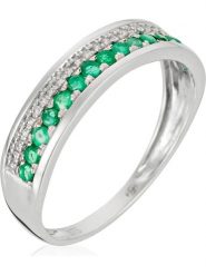 ATELIER DU DIAMANT Złoty pierścionek "Double voie" z diamentami rozmiar: 52. Szare pierścionki damskie ATELIER DU DIAMANT, z diamentem, złote. Za 1,304.99 zł.