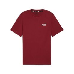 Puma Koszulka Ess+ 2 Col Small Logo 67447012. Czerwone t-shirty sportowe męskie Puma, m, z bawełny, bez ramiączek. Za 59.90 zł.