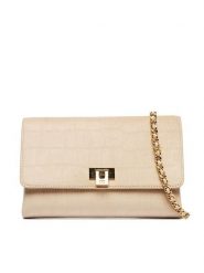 Elisabetta Franchi Torebka BS-64A-61E2-V290 Beżowy. Brązowe torebki wieczorowe Elisabetta Franchi, bez wzorów, z materiału, wizytowe, bez kołnierzyka, bez ramiączek. Za 1,239.99 zł.