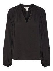 Vero Moda Bluzka w kolorze czarnym rozmiar: S. Czarne bluzki damskie Vero Moda, s, bez wzorów, bez kołnierzyka, bez ramiączek. Za 57.06 zł.