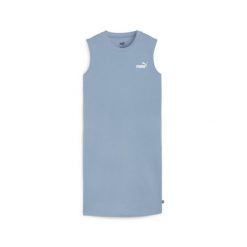 Sukienka Puma Ess Dress Zen, Kobiety. Niebieskie sukienki damskie Puma, m, bez wzorów, z bawełny, bez kołnierzyka, bez ramiączek. Za 290.00 zł.
