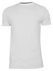 T-Shirt Biały Bawełniany Męski Bez Nadruku -Brave Soul- Koszulka, Krótki Rękaw, Basic. Białe t-shirty męskie Brave Soul, na lato, l, bez wzorów, z bawełny, bez kołnierzyka. Za 45.00 zł.