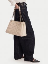 Nine West Torebka EO-Lafayette Luxe-LDA8706 Écru. Torebki klasyczne damskie Nine West, bez wzorów, z materiału, bez dodatków. Za 299.99 zł.