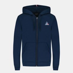 Damska bluza z kapturem zapinana na zamek Le Coq Sportif Essentiel N°1. Niebieskie bluzy sportowe damskie Le Coq Sportif, l, bez wzorów, z dresówki, bez ramiączek, długie, z kapturem. Za 403.00 zł.