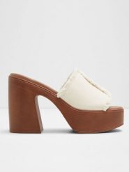 Aldo Klapki w kolorze beżowym rozmiar: 38,5. Brązowe klapki damskie Aldo, bez wzorów, bez obcasa. Za 173.99 zł.