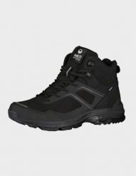 Buty trekkingowe Halti Tega Mid DX. Czarne buty trekkingowe męskie Halti, z gumy, bez zapięcia. Za 529.99 zł.