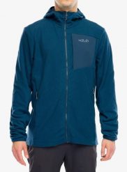 Bluza rozpinana Rab Tecton Hoody. Niebieskie bluzy z kapturem męskie RAB, l, z materiału. Za 417.99 zł.