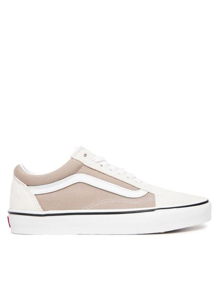 Vans Tenisówki Old Skool VN000D6W7D61 Beżowy. Brązowe trampki i tenisówki damskie Vans, bez wzorów, ze skóry. Za 299.99 zł.