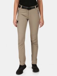 Kilpi Spodnie funkcyjne "Belvela" w kolorze beżowym rozmiar: 38. Brązowe spodnie dresowe damskie Kilpi, z materiału, outdoorowe. Za 235.50 zł.