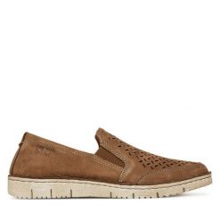 Półbuty Josef Seibel. Brązowe półbuty męskie Josef Seibel, bez zapięcia. Za 299.99 zł.