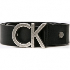 Calvin Klein Jeans - Pasek. Czarne paski męskie Calvin Klein Jeans, bez wzorów, z jeansu. W wyprzedaży za 189.90 zł.