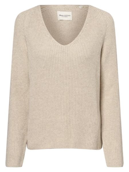 Marc O'Polo Sweter Kobiety Bawełna beżowy, S. Brązowe swetry klasyczne damskie Marc O´Polo, s, z bawełny, bez kołnierzyka. Za 559.95 zł.