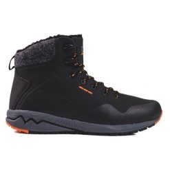 Ciepłe wysokie buty trekkingowe męskie Dk czarne. Czarne buty trekkingowe męskie bez zapięcia. Za 227.37 zł.