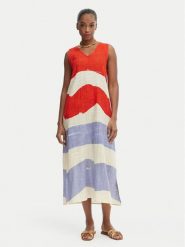 Iconique Sukienka letnia Casey IC26-081 Kolorowy Relaxed Fit. Sukienki damskie Iconique, na lato, s, bez wzorów, z bawełny, bez kołnierzyka, bez ramiączek. Za 399.99 zł.