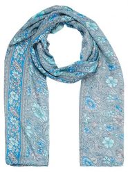 Ipanima Szal w kolorze niebiesko-szarym - 180 x 100 cm rozmiar: onesize. Niebieskie szaliki i kominy damskie Ipanima, bez wzorów, z materiału. Za 17.99 zł.
