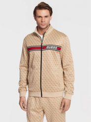 Guess Bluza Korbin Z2BQ06 FL04Q Beżowy Regular Fit. Brązowe bluzy bez kaptura męskie Guess, m, z syntetyku. Za 339.99 zł.