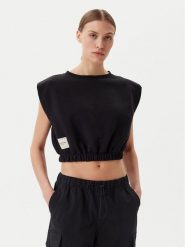 Alpha Industries Top Studio Edition 156031 Czarny Regular Fit. Czarne topy damskie Alpha Industries, s, bez wzorów, z bawełny, bez kołnierzyka. Za 149.99 zł.