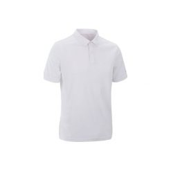 Koszulka polo tenis Dry 100 męska. Białe koszulki polo męskie ARTENGO, m, bez wzorów, z materiału, bez ramiączek. Za 19.99 zł.