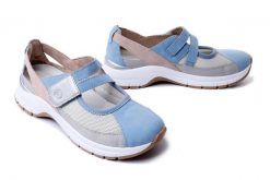 RIEKER REMONTE D0G08-10 blue combination, sandały damskie. Niebieskie sandały damskie Rieker Remonte, bez wzorów, bez obcasa. Za 287.92 zł.
