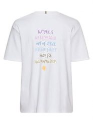 Camel Active Koszulka w kolorze białym rozmiar: XL. Białe bluzki damskie Camel Active, xl, bez wzorów, z bawełny, bez kołnierzyka, bez ramiączek. Za 73.99 zł.